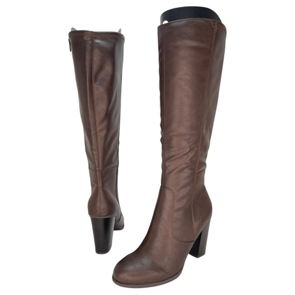 Style & Co. Addyy Chocolate Faux Leather Womens Knee High Boots Size 8M - Picture 8 of 10
